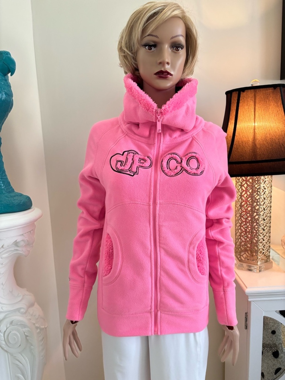 Pink JP Co. Fleece Zip-Up Jacket - Picture 2 of 15